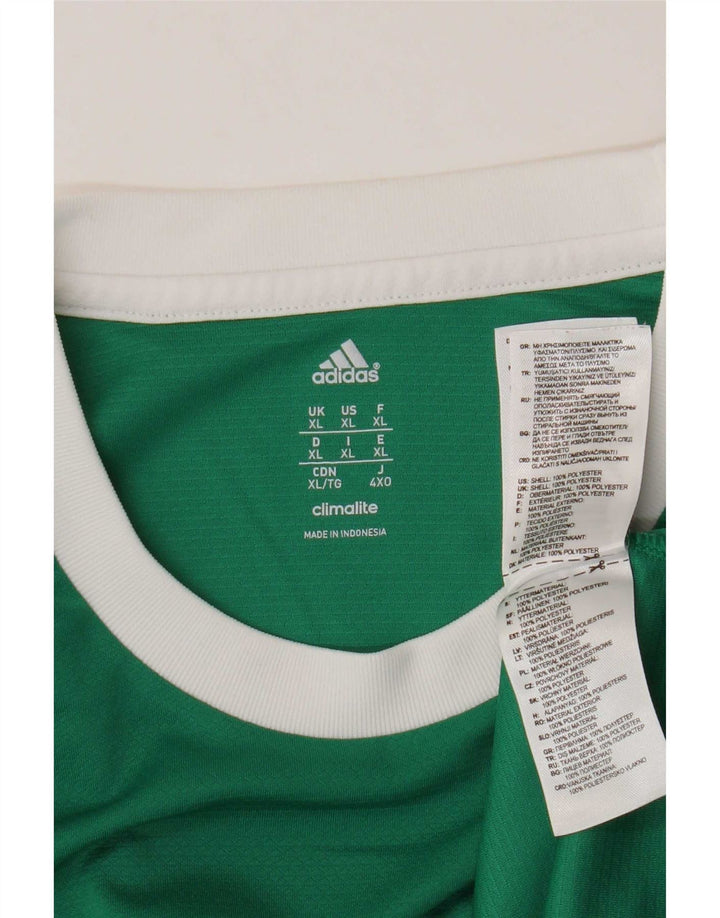 Adidas Мужская футболка Climalite Top XL Зеленый полиэстер