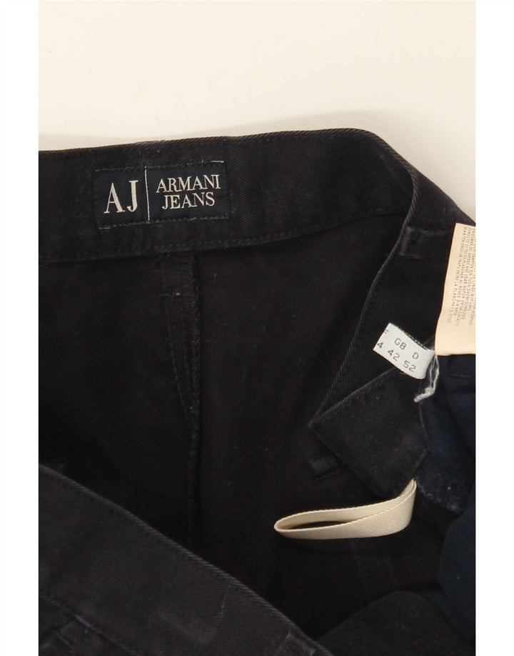 Мужские прямые брюки чинос ARMANI EU 52 XL W36 L36 Темно-синие, хлопок