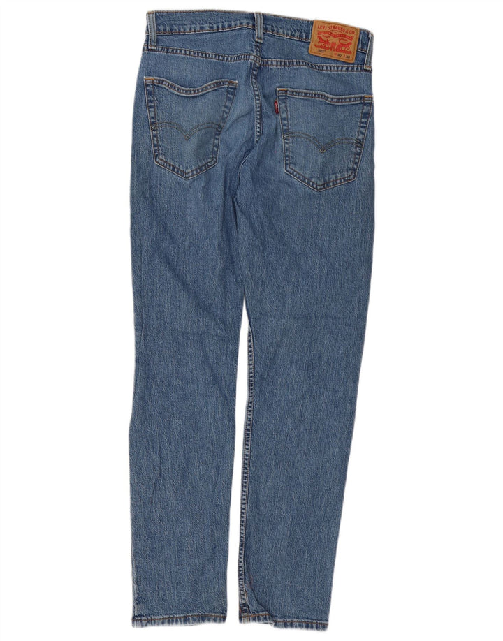 Мужские зауженные джинсы Levi's 502 W30 L32 синие, хлопок