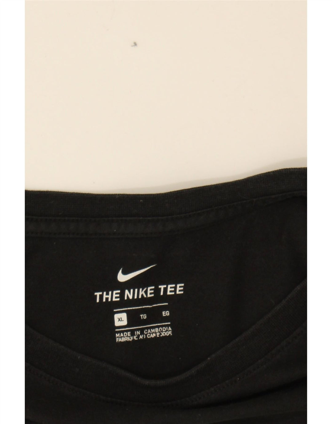 NIKE Mens Graphic T-Shirt Top XL Black Cotton Vintage Nike and Second-Hand Nike from Messina Hembry 