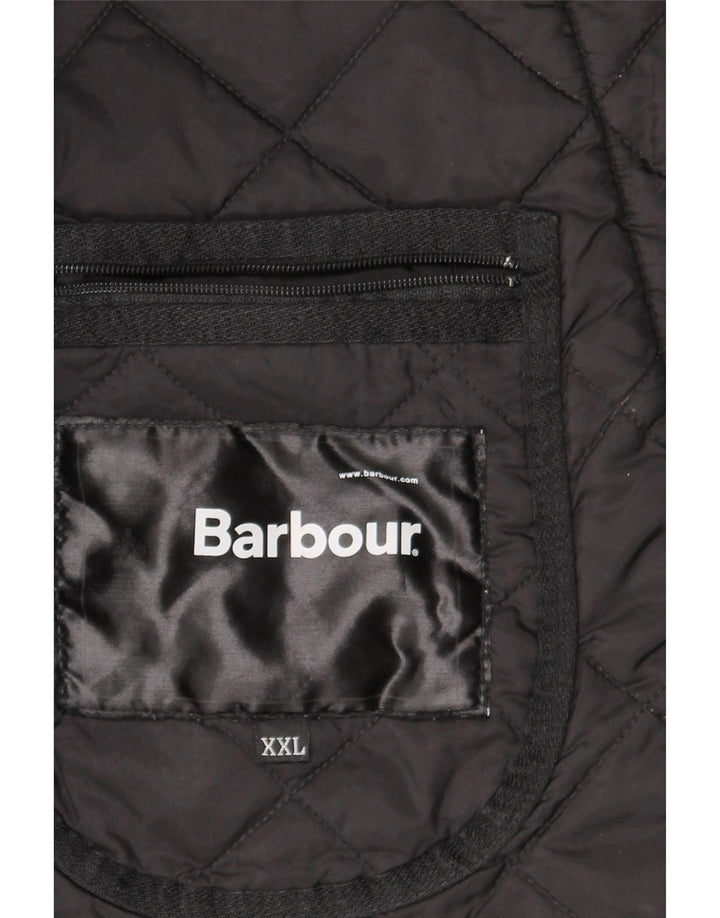 Мужская стеганая куртка Barbour UK 44 2XL черная из полиамида