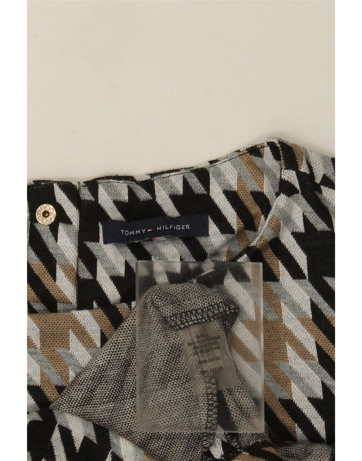 Женское платье прямого кроя Tommy Hilfiger UK 12, средний разноцветный, с узором «гусиные лапки»