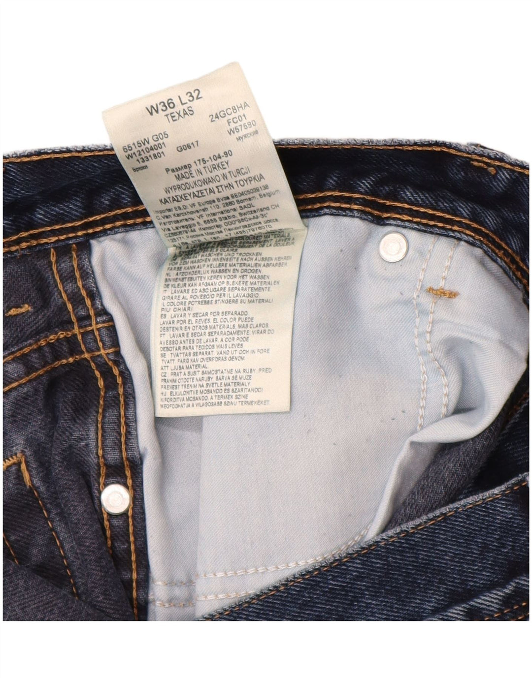 Мужские прямые джинсы WRANGLER Texas W36 L32, темно-синий хлопок