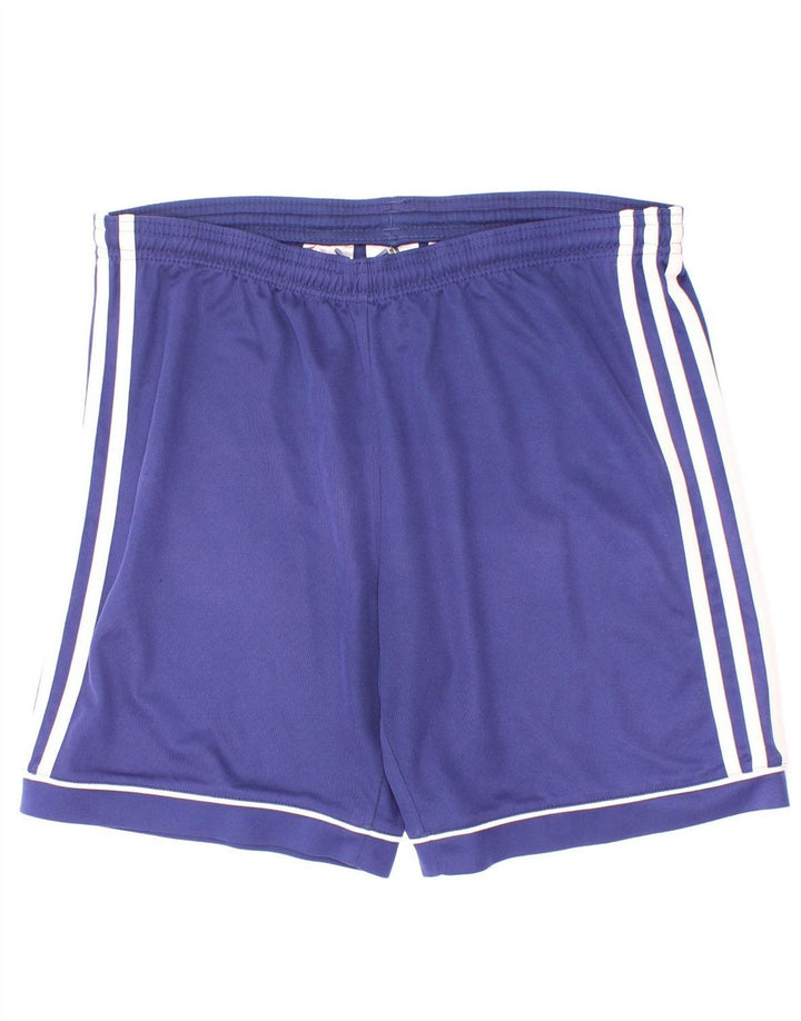 Спортивные шорты Adidas Climalite для мальчиков 13-14 лет, синие, полиэстер
