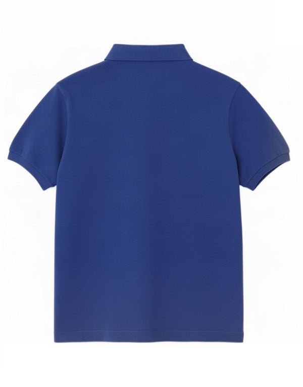 Мужская рубашка-поло Lacoste, размер 7, 2XL, синяя, хлопок