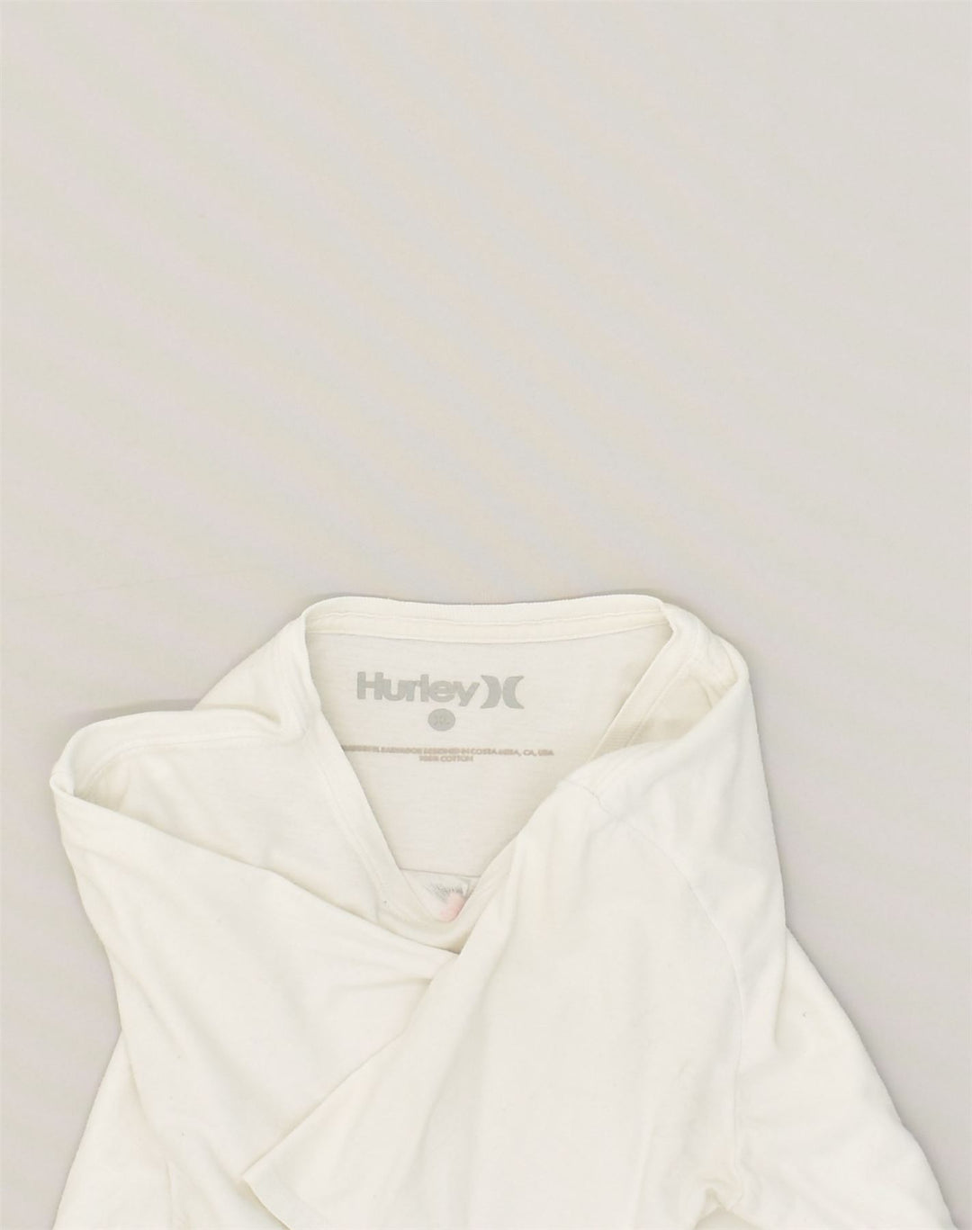 HURLEY Girls Graphic T-Shirt Top 13-14 Years White Cotton | Vintage Hurley | Thrift | Second-Hand Hurley | Used Clothing | Messina Hembry 