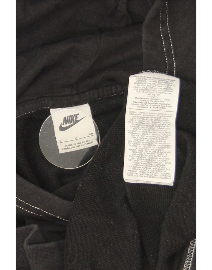 Мужской джемпер с капюшоном Nike Oversized, маленький черный, хлопковый