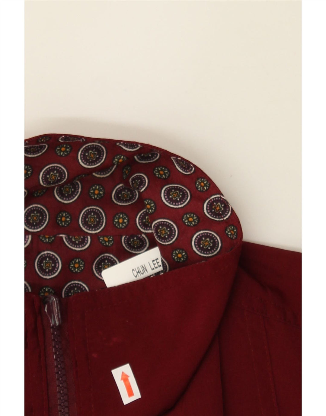 VINTAGE Womens Reversible Bomber Jacket UK 14 Medium Burgundy Vintage Vintage and Second-Hand Vintage from Messina Hembry 