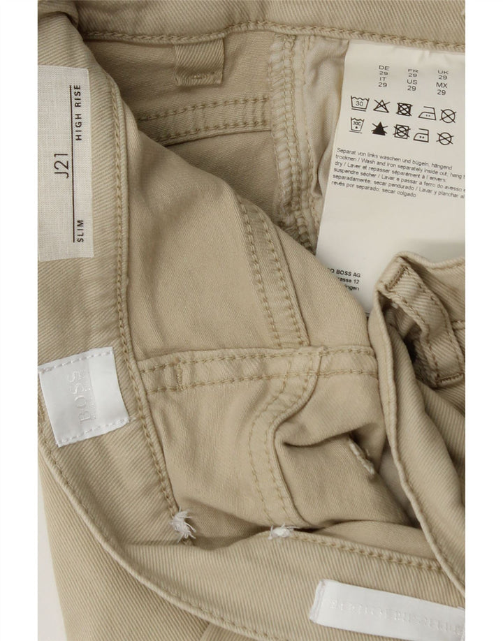 Женские узкие джинсы HUGO BOSS W29 L28, зеленый хлопок