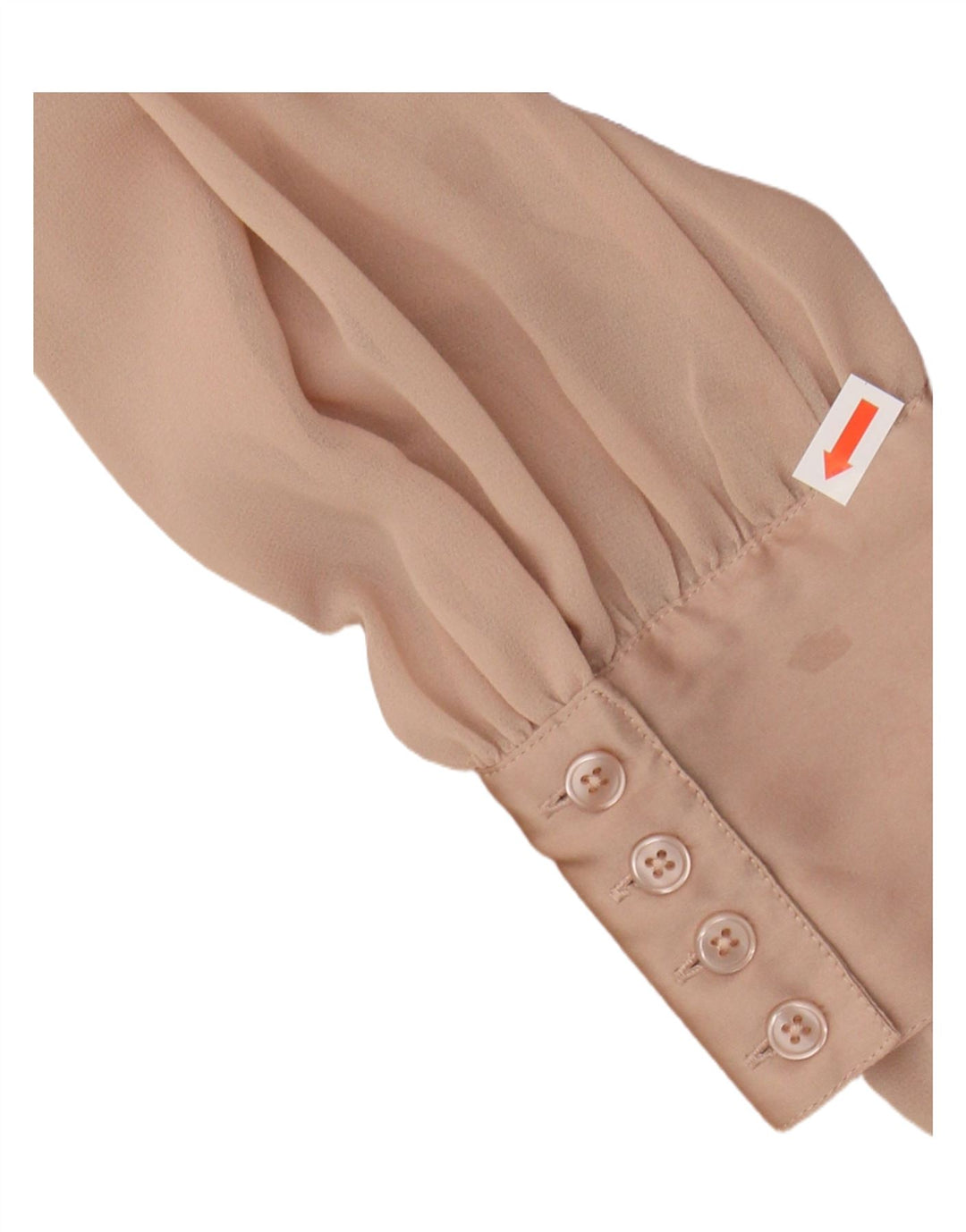 Женская блузка-рубашка с оборками спереди Viyella, Великобритания, 10, маленькая, бежевый, полиэстер