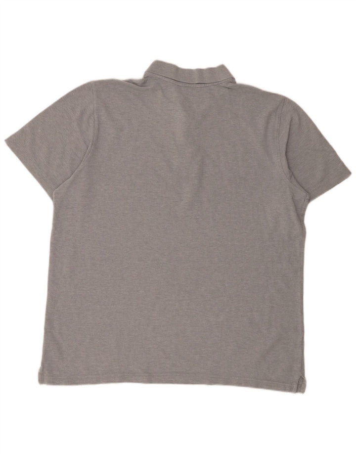 Мужская рубашка-поло Reebok XL, серая, хлопковая в крапинку