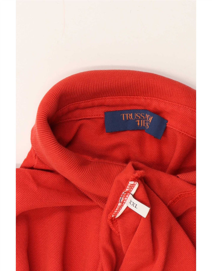 Мужская рубашка-поло Trussardi 2XL красная
