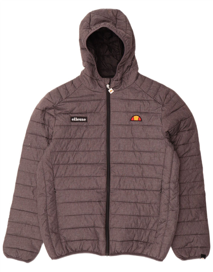Мужская утепленная куртка Ellesse UK 42 XL серая из полиамида с капюшоном