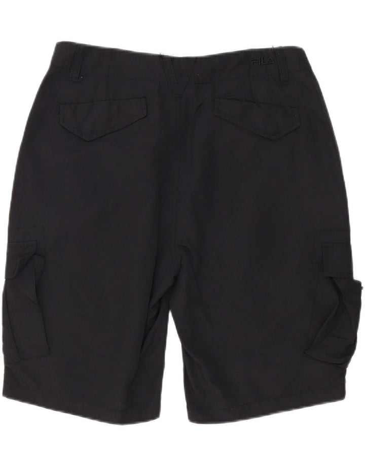 Мужские шорты-карго FILA Small W32, черные, полиэстер