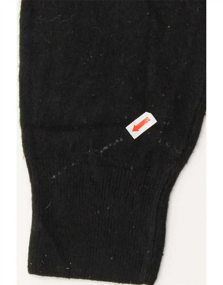 DOCKERS Mens V-Neck Jumper Sweater Large Black Acrylic Vintage Dockers and Second-Hand Dockers from Messina Hembry 