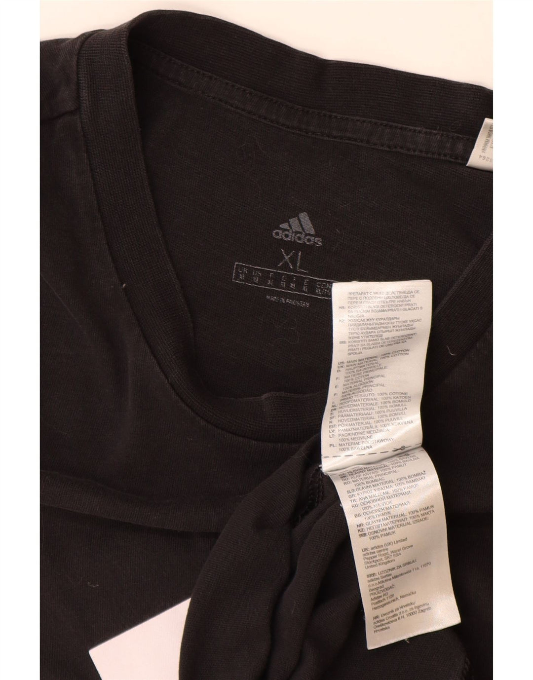 Мужская футболка с рисунком ADIDAS Top XL, черный хлопок