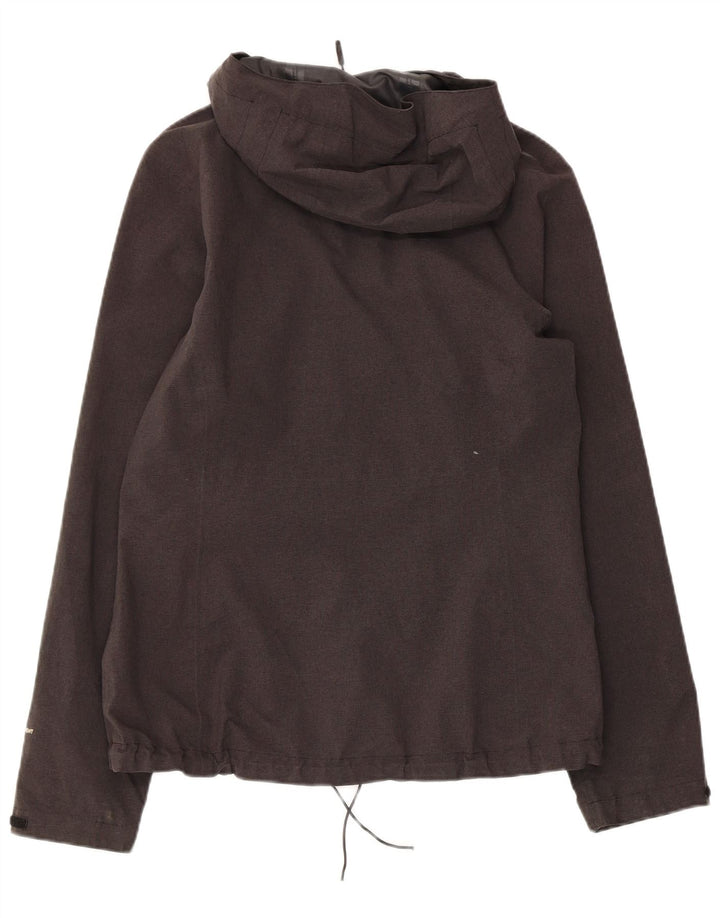 Женская дождевик с капюшоном THE NORTH FACE UK 14, средний серый полиэстер