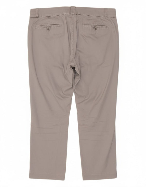 Женские капри Slender Secret Lee, размер США 14, XL, W36, L22, серый хлопок