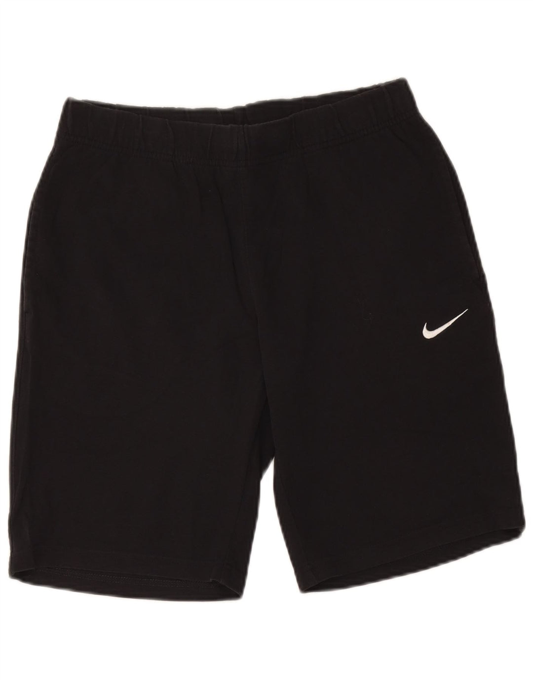 Мужские спортивные шорты Nike среднего размера, черные, хлопковые