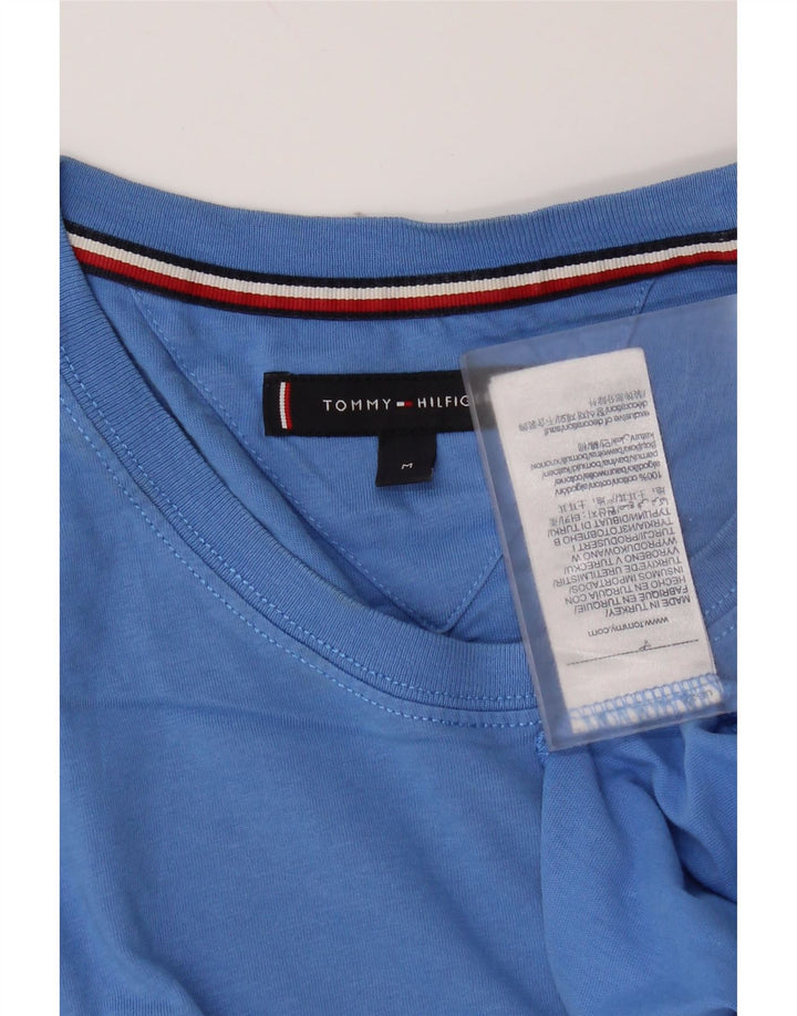 Мужская футболка Tommy Hilfiger из хлопка среднего синего цвета