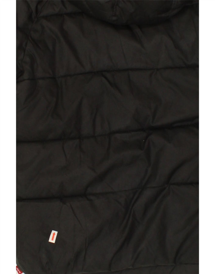 LEVI'S Boys Hooded Padded Jacket 11-12 Years Black Polyester Vintage Levi's and Second-Hand Levi's from Messina Hembry 