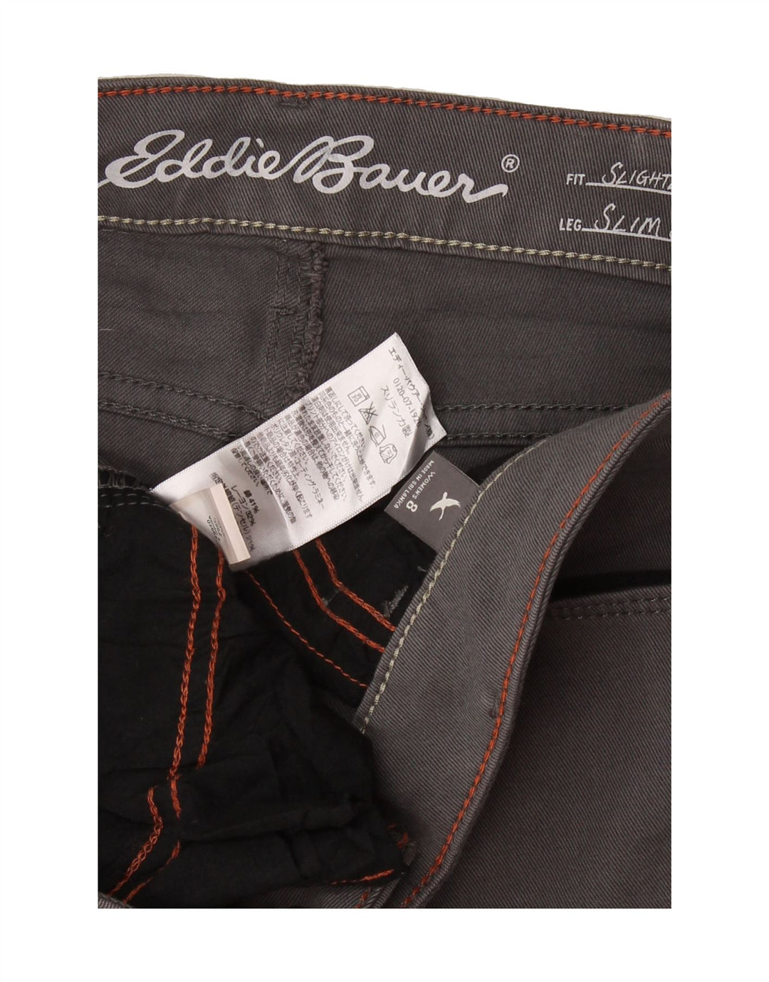 EDDIE BAUER Womens Slightly Curvy Casual Trousers US 8 Medium W32 L31 Grey Vintage Eddie Bauer and Second-Hand Eddie Bauer from Messina Hembry 