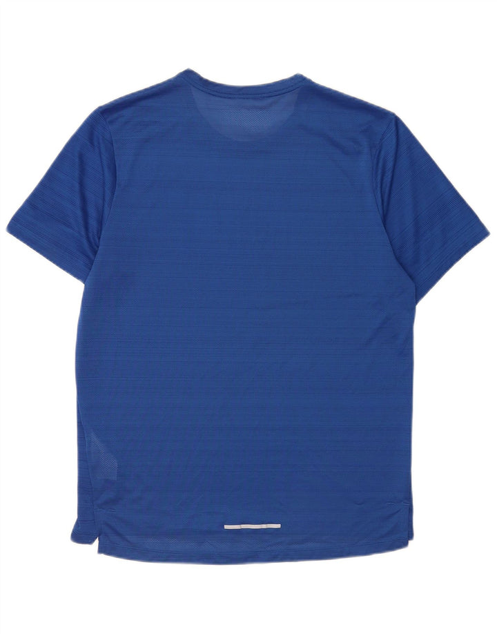 Мужская футболка Nike Dri Fit из полиэстера средней синей полоски