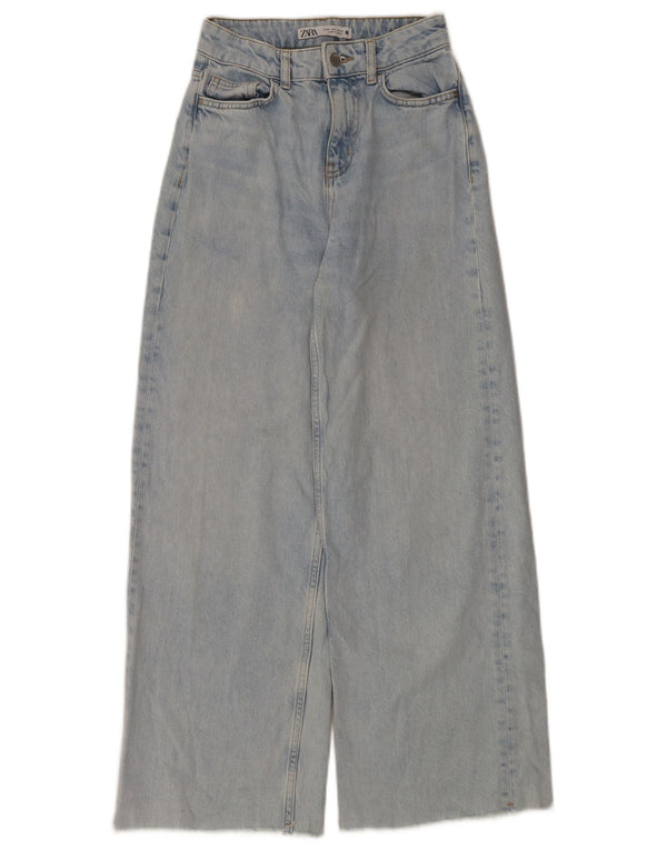 Женские широкие джинсы Zara EU 32 2XS W22 L28, синий хлопок