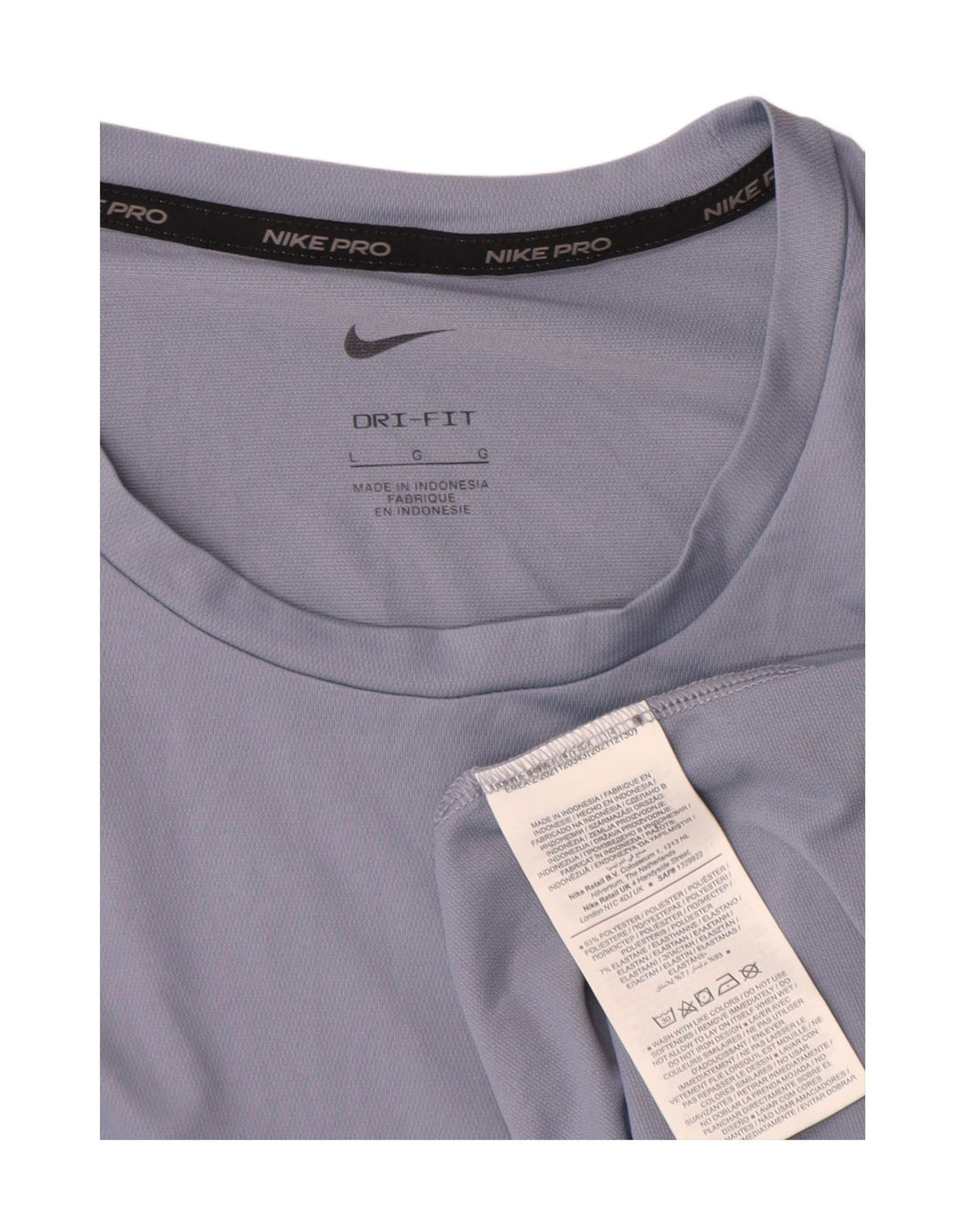 Мужская футболка Nike Dri Fit, большой синий полиэстер