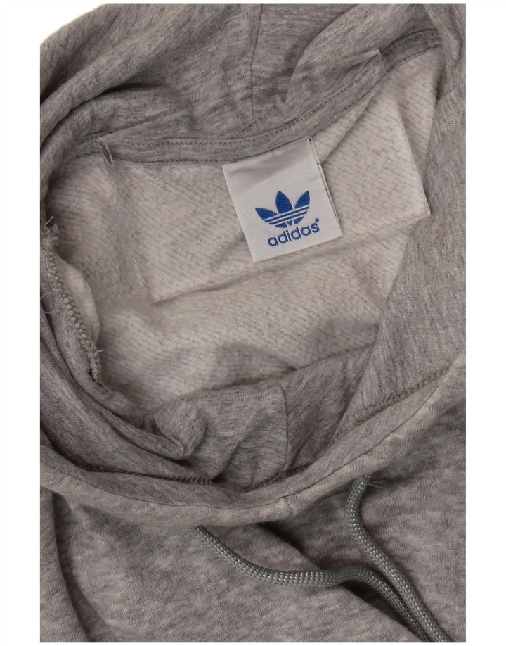 Женский джемпер с капюшоном Adidas UK 14, средний серый