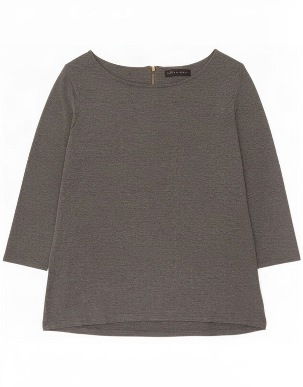 Женский топ Marks & Spencer с рукавом 3/4, Великобритания, 18 XL, серый вискоза
