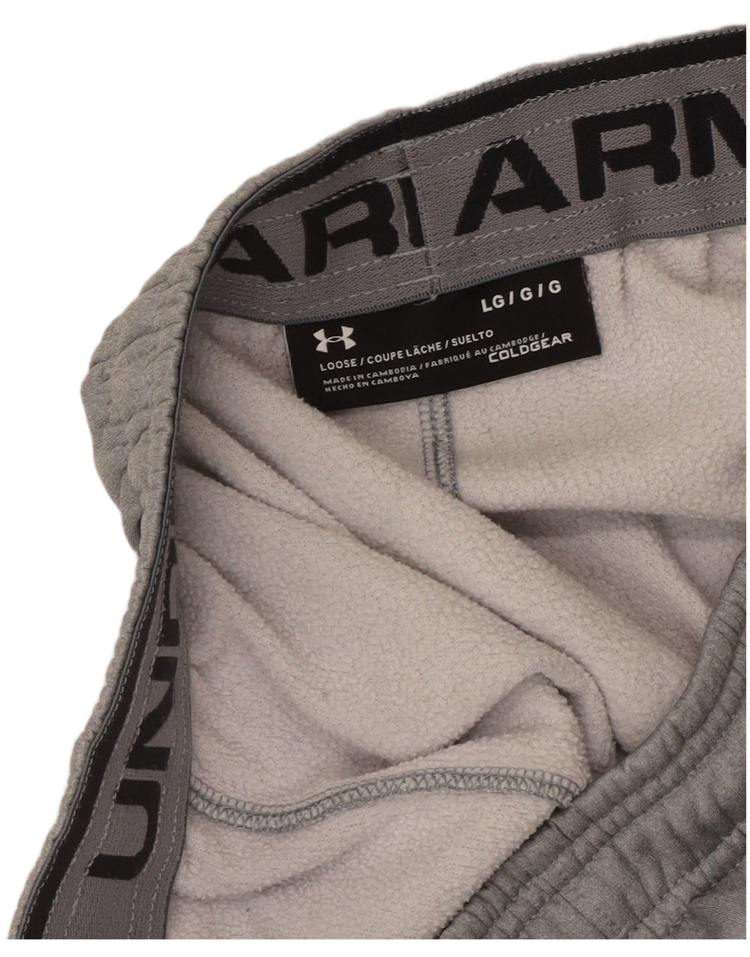 Мужские спортивные брюки Cold Gear Under Armour, джоггеры, большие серые