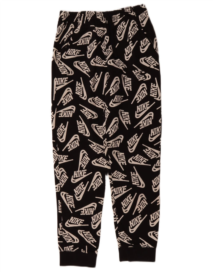 Спортивные брюки с графическим рисунком для мальчиков Nike, джоггеры, большой размер, черный хлопок, 12–13 лет