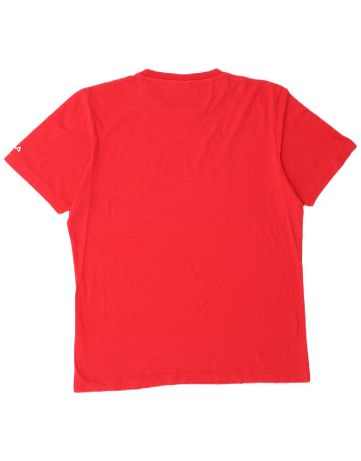 Fila Мужская футболка с рисунком Top XL Красный Хлопок