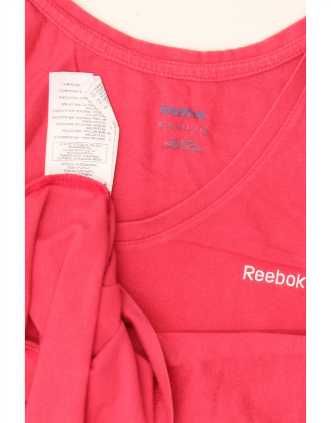 Женский жилет Reebok UK 12, хлопок среднего розового цвета