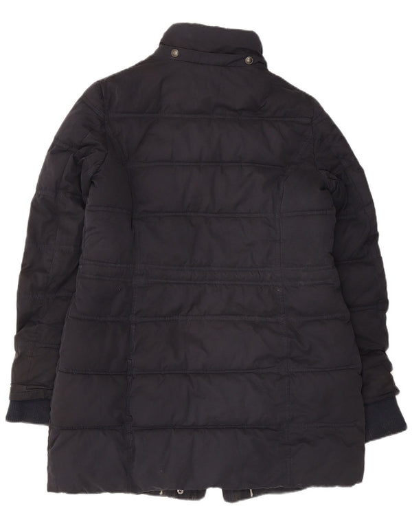 Женская стеганая куртка Fat Face UK 12, средний черный полиэстер