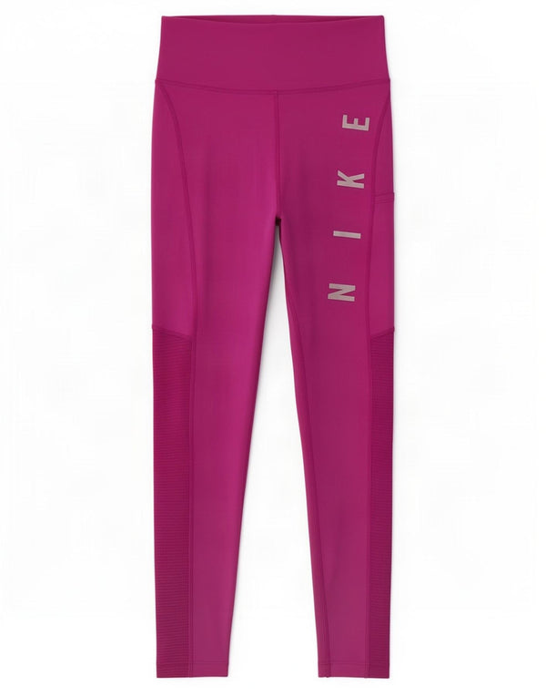 Женские леггинсы с рисунком Nike Dri Fit UK 4 XS, розовый полиэстер