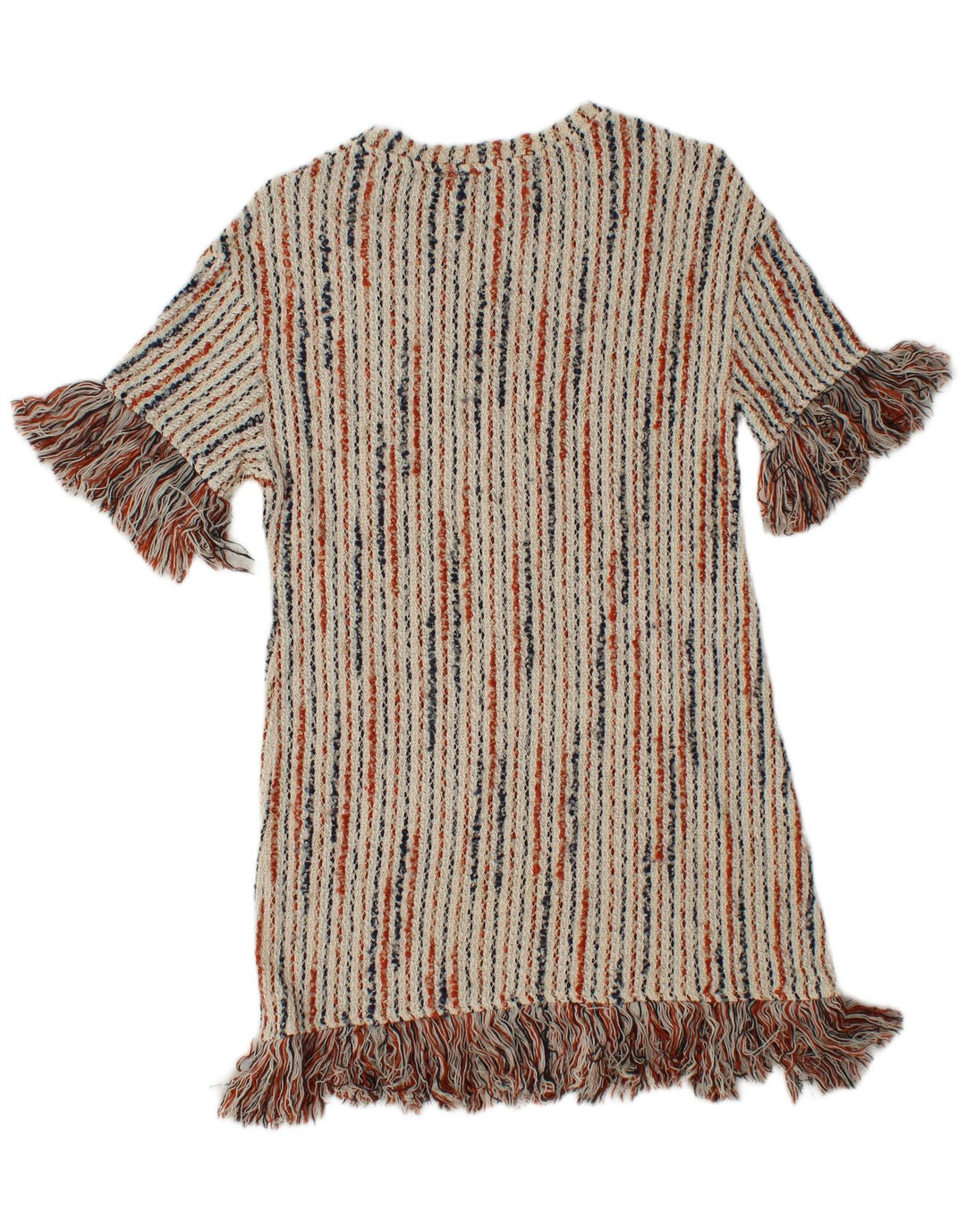 Женское платье-джемпер ZARA Trafaluc UK 8, маленькое белое в полоску