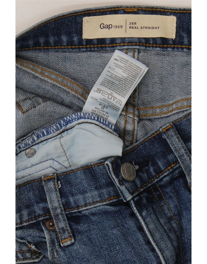 Женские прямые джинсы Gap W28 L29, синие, хлопок