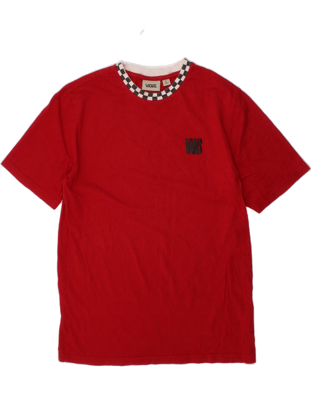 VANS Boys T-Shirt Top 12-13 Years Large Red Cotton Vintage Vans and Second-Hand Vans from Messina Hembry 