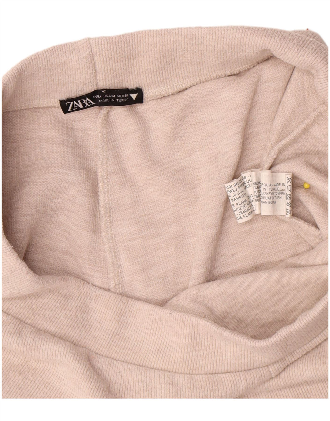 Женские спортивные брюки Zara UK 12, средний бежевый, полиэстер