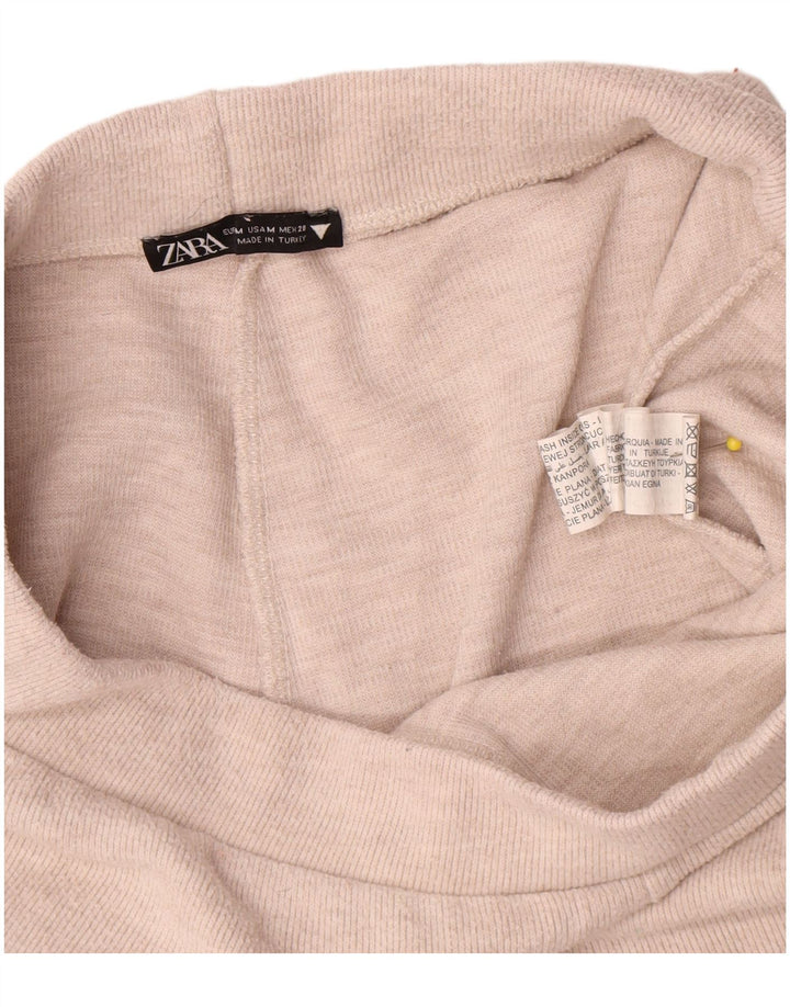 Женские спортивные брюки Zara UK 12, средний бежевый, полиэстер