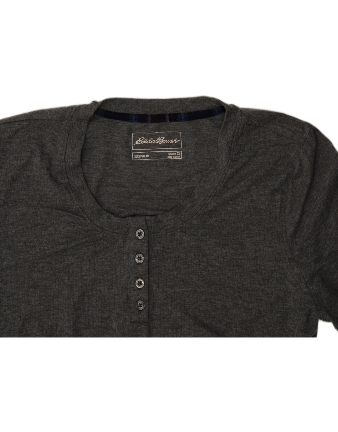 EDDIE BAUER Womens T-Shirt Top UK 18 XL Grey Polyester Vintage Eddie Bauer and Second-Hand Eddie Bauer from Messina Hembry 