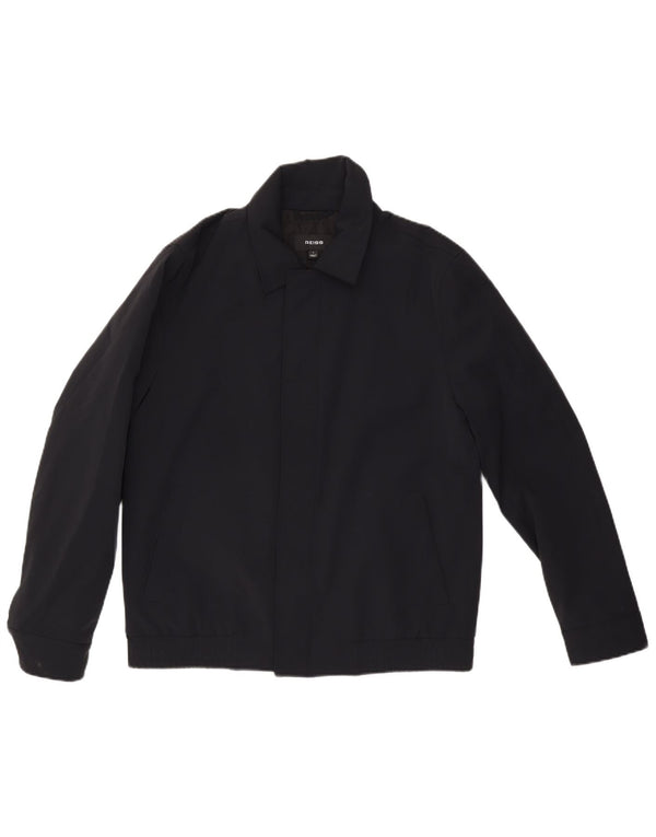 Мужская куртка-бомбер Reiss UK 40, большая, черная, полиэстер
