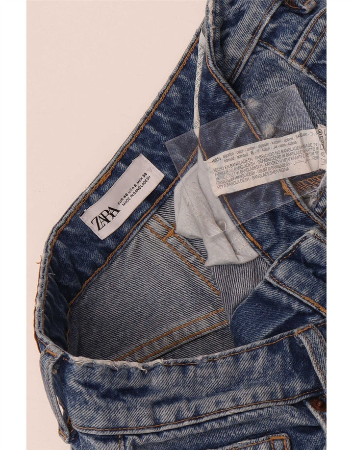 Женские прямые джинсы Zara EU 40 Medium W30 L27, синий хлопок
