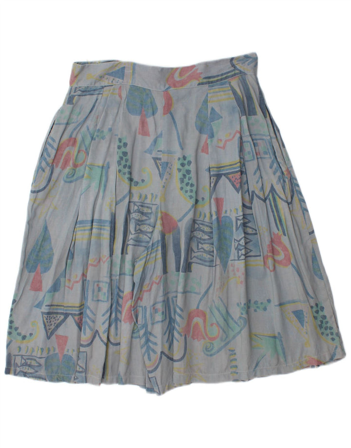 Женские повседневные шорты Ecco с высокой талией W30, средние синие с геометрическим рисунком