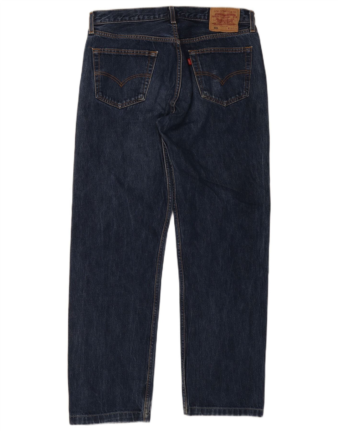 Мужские прямые джинсы Levi's 501 W36 L32 синие, хлопок
