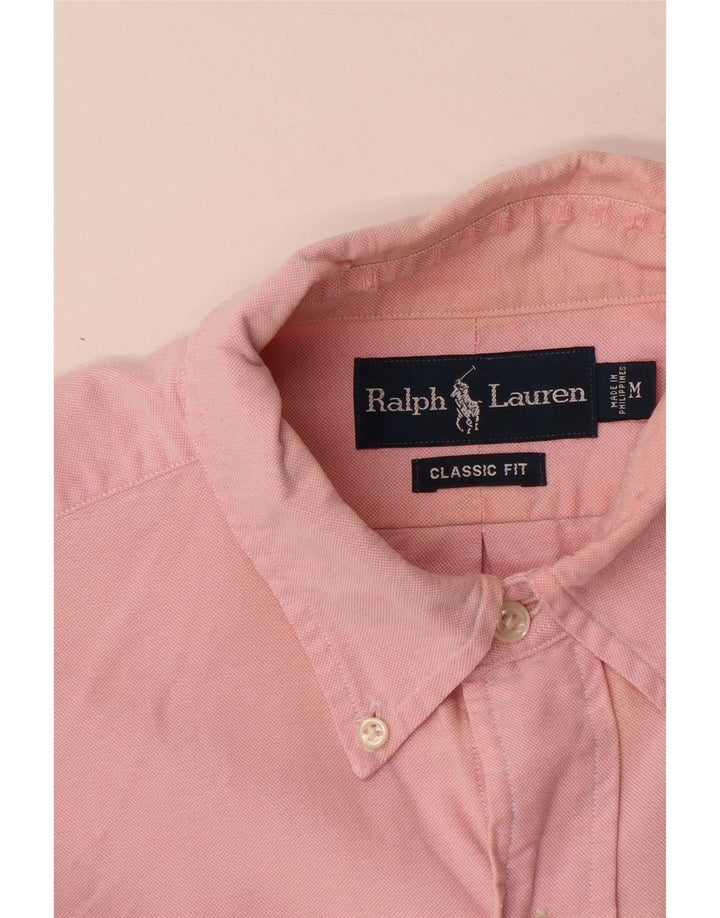 Мужская рубашка классического кроя Ralph Lauren из хлопка среднего розового цвета