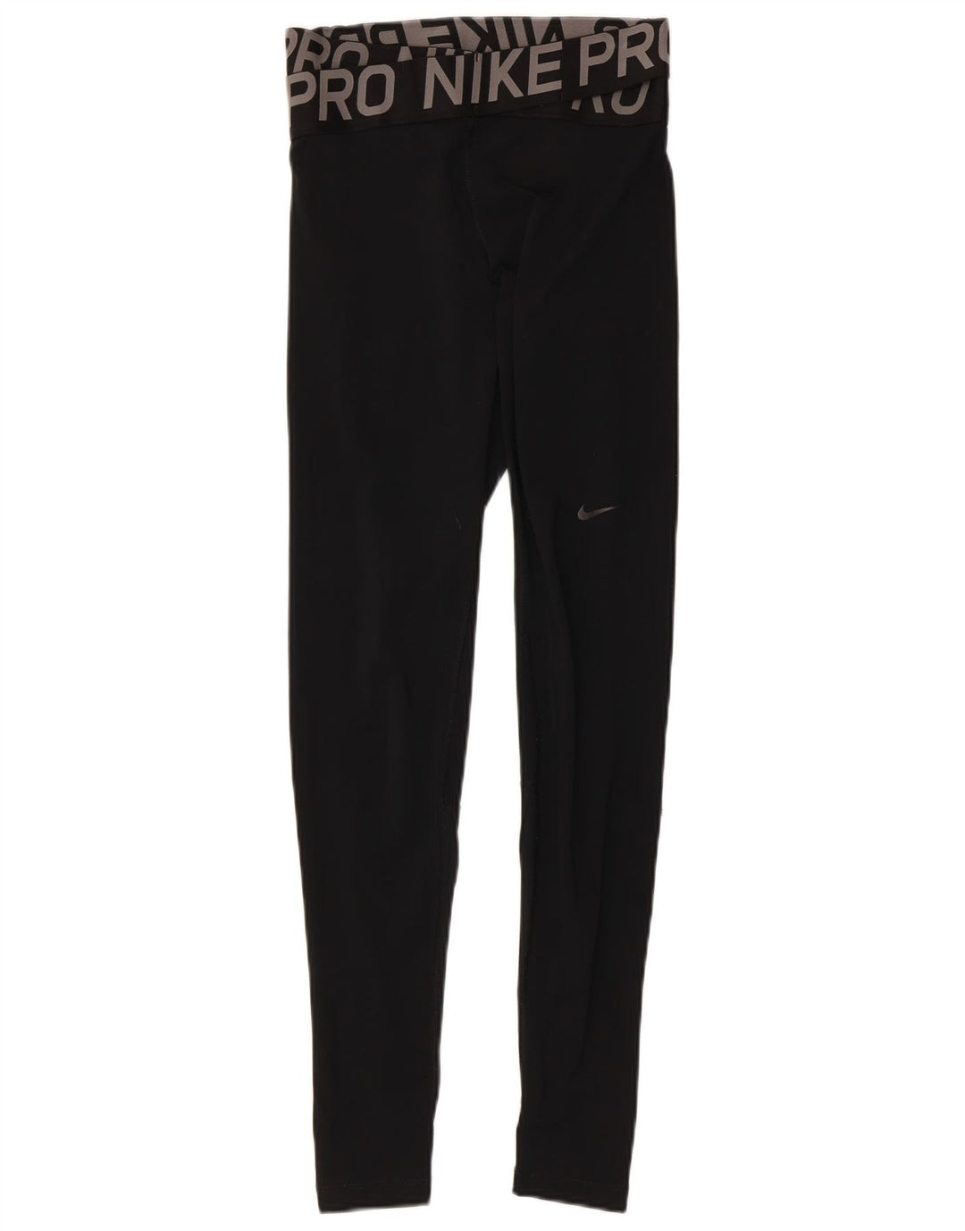 Женские леггинсы с рисунком Nike Dri Fit UK 8, маленькие черные, полиэстер с цветными блоками