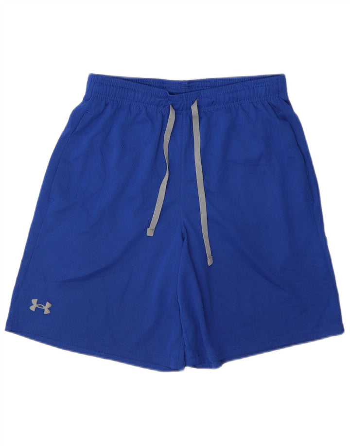 Мужские спортивные шорты Under Armour из полиэстера среднего синего цвета